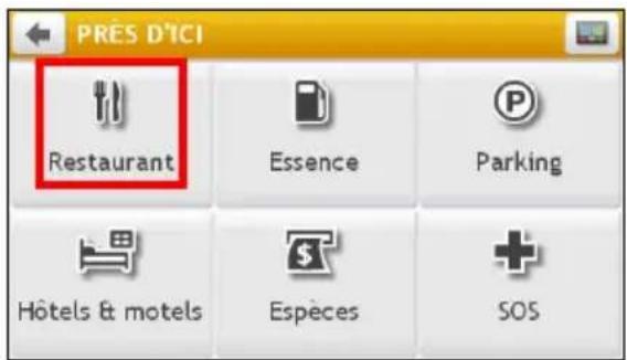 MIO Navman F450 - Comment rechercher un CI à l'aide de PRÈS D'ICI? - 2