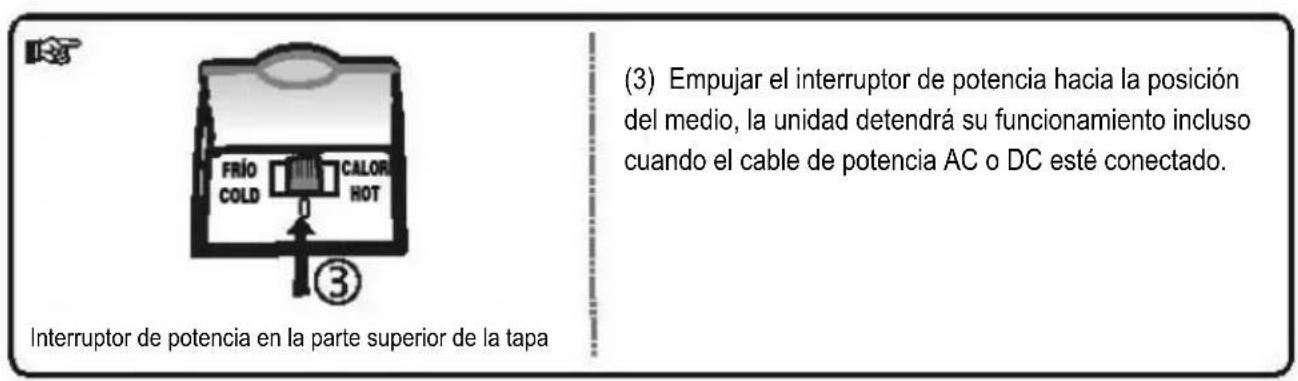PALSON 35128 - B- Como utiliser el interruptor de potencia ON/OFF y CALOR/FRIO - 3