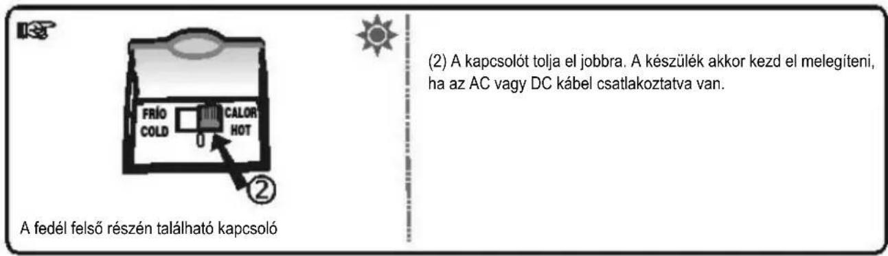 PALSON 35128 - B-Az ON/OFF Kapcsoló és a MELEG/HIDEG Kapcsoló hasznalata - 2