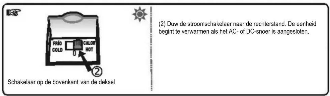 PALSON 35128 - B- Gebruik van de strooomschakelaar ON/OFF en WARM/KOUD - 2