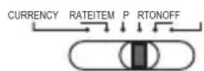 OLYMPIA CPD 430 - Réglage en cours / Taux / Articles / Imprimer / Mise sous tension - Mise hors tension - 4