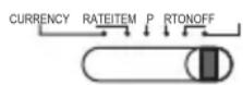 OLYMPIA CPD 430 - Arreglo actual /Tasa / Elemento /Imprimir /Encender - Apagar - 6