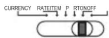 OLYMPIA CPD 430 - Currency/Rate Set/Print/Item/Power On - Off Switch - 5