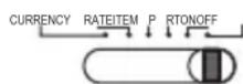 OLYMPIA CPD 430 - Koers, Valuta instelling/Afdrukken/Aan- Uit- schakelaar - 6