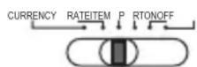 OLYMPIA CPD 430 - Arreglo actual /Tasa / Elemento /Imprimir /Encender - Apagar - 3