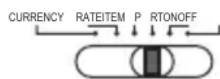 OLYMPIA CPD 430 - Koers, Valuta instelling/Afdrukken/Aan- Uit- schakelaar - 4