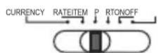 OLYMPIA CPD 430 - Währungseinstellung/ Wechselkurs / Posten/Ausdruck/Ein- und Ausschalter - 3