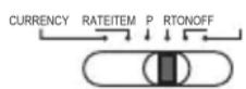 OLYMPIA CPD 430 - Währungseinstellung/ Wechselkurs / Posten/Ausdruck/Ein- und Ausschalter - 4