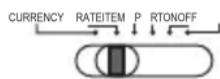 OLYMPIA CPD 430 - Koers, Valuta instelling/Afdrukken/Aan- Uit- schakelaar - 2