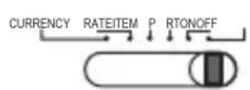 OLYMPIA CPD 430 - Währungseinstellung/ Wechselkurs / Posten/Ausdruck/Ein- und Ausschalter - 6