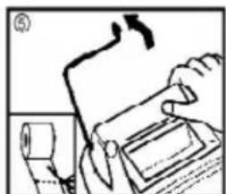 OLYMPIA CPD 430 - Einsetzen der Papierrolle - 1