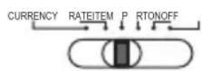 OLYMPIA CPD 430 - Réglage en cours / Taux / Articles / Imprimer / Mise sous tension - Mise hors tension - 3