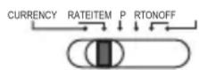 OLYMPIA CPD 430 - Réglage en cours / Taux / Articles / Imprimer / Mise sous tension - Mise hors tension - 2