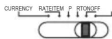 OLYMPIA CPD 430 - Koers, Valuta instelling/Afdrukken/Aan- Uit- schakelaar - 5