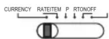 OLYMPIA CPD 430 - Réglage en cours / Taux / Articles / Imprimer / Mise sous tension - Mise hors tension - 1
