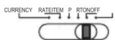 OLYMPIA CPD 430 - Währungseinstellung/ Wechselkurs / Posten/Ausdruck/Ein- und Ausschalter - 5