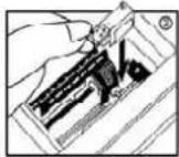OLYMPIA CPD 440 - Replacing the ink roller - 3