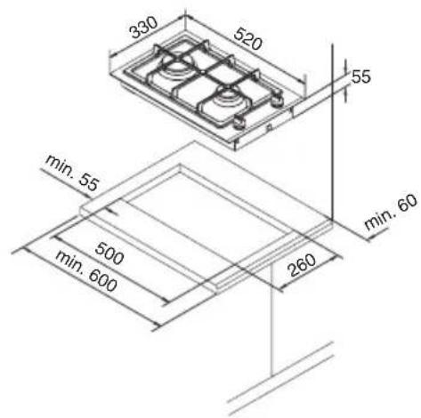 NOVY 1922 - Installation dimensions - 2