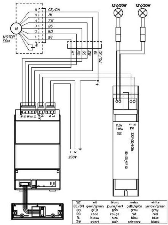 NOVY Elyps 7055 - ELEKTRISCHER SCHALTPLAN - 1