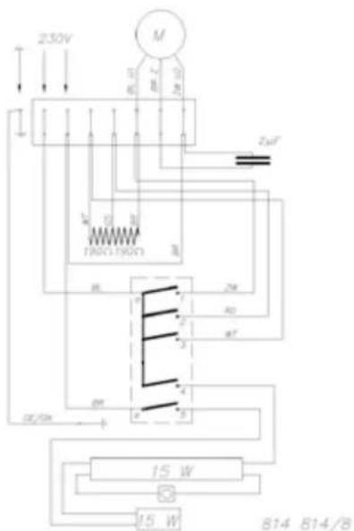 NOVY 814 - Elektrisch schema - Schéma électrique - Elektrischer Schaltplan - Electrical scheme - 1