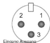 Omnitronic XO23 - Belegung symmetrische XLR-Leitung: - 1