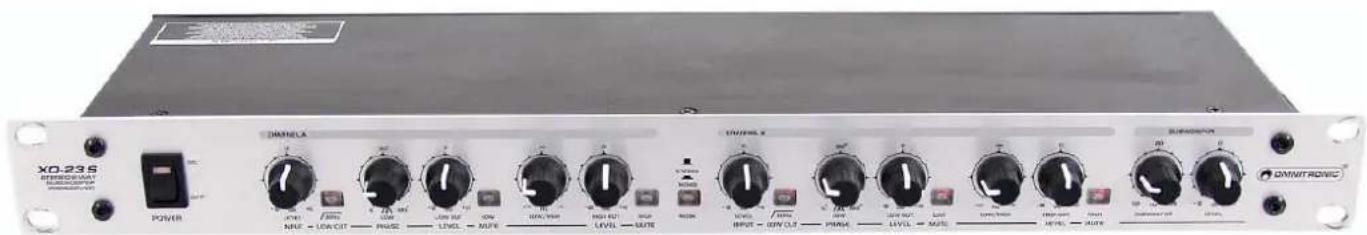 Omnitronic XO23S - Active crossover - 1
