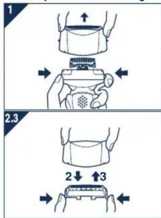 PANASONIC ES8103 - Remplacement de la grille de protection du système - 1