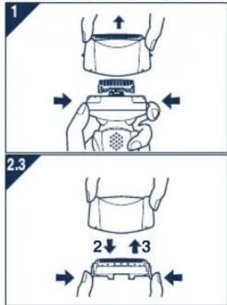 PANASONIC ES8103 - Replacing the system outer foil - 1