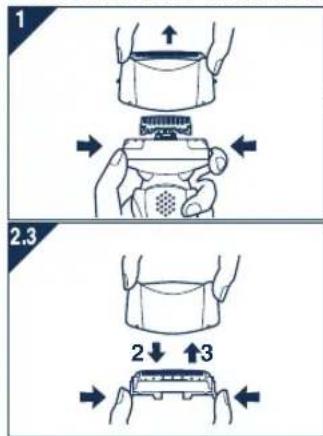 PANASONIC ES8103 - Sostituzione della lamina esterna del systema - 1