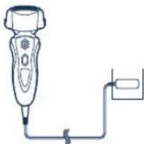 PANASONIC ES8103 - Sluit de adapter aan op een stopcontact. - 1