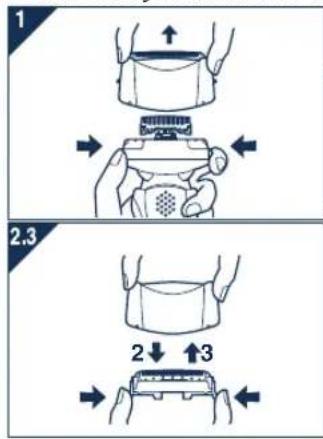 PANASONIC ES8103 - Substituição da lamina exterior doSYSTEMA - 1