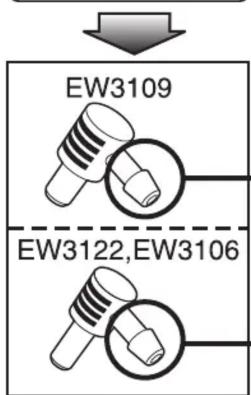 PANASONIC EW3901H - Anschreiben des richtigen Manschettensteckers How to attach the correct air connector Brancher le connecteur d'air sur le brassard Come collegare la presa d'aria correcta - 2