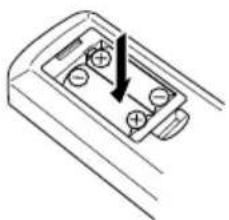 KENWOOD M505USBS - Einlegen der Batterien - 2