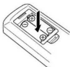 KENWOOD M303USBB - Inserción de las pilas - 2