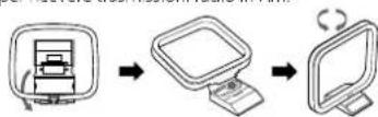 KENWOOD C616DV - Collegamento dell'antenna AM - 2