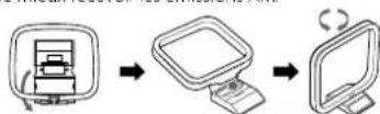 KENWOOD C616DV - Raccordement de I'antenne AM - 2