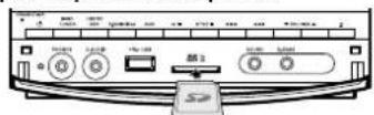 KENWOOD C616DV - Insertion d'une carte SD - 1