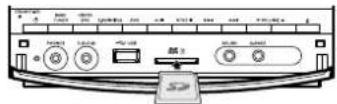 KENWOOD C616DV - Inbrengen van een SD-kaart - 1
