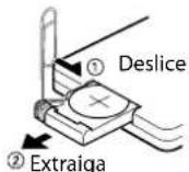 KENWOOD C616DV - Cambio de la pila de la unidad de mando a distancia - 1