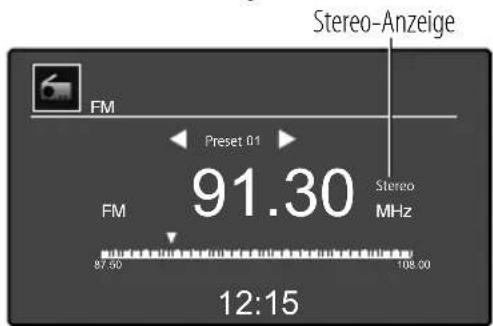 KENWOOD ASiP70 - Wählen Sie den UKW- oder MW-Radioempfang. - 1