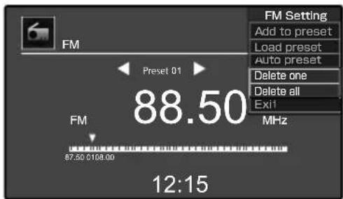 KENWOOD ASiP70 - Sélectionnez la fonction de suppression d'une ou de toutes les stations mémorisées. - 1