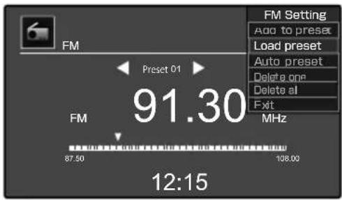 KENWOOD ASiP70 - Wählen Sie die Funktion zum Betrachten der Festsender. - 1