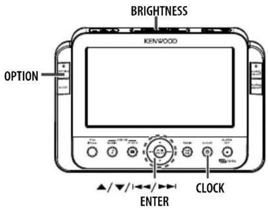 KENWOOD ASiP70 - Ajuste de la visualización de la hora/fecha/hora (Time display format/Date/Time) - 1