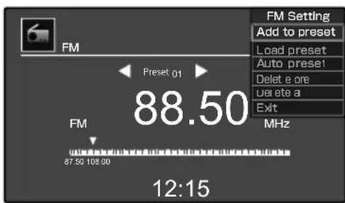KENWOOD ASiP70 - Wählen Sie die Funktion zum Hinzufügen zu den Festsendern. - 1