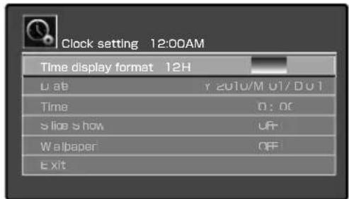 KENWOOD ASiP70 - Ponga el formato de visualización de la hora. - 1