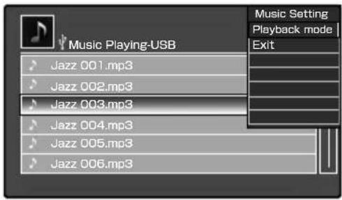 KENWOOD ASiP70 - Aprire il menu "Music Setting". - 1