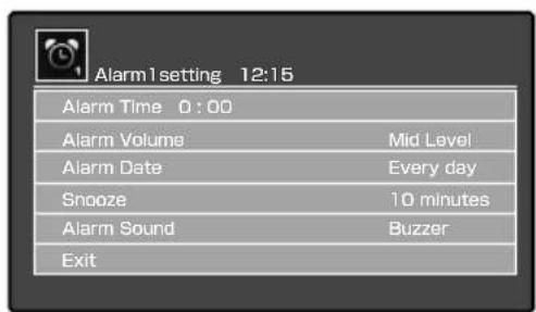 KENWOOD ASiP70 - Set the alarm setting items. - 1