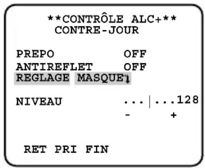 PANASONIC WVCL930 - Secteur d'analyse de compensation déclairage à contre-jour - 2