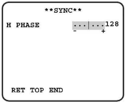PANASONIC WVCL930 - Adjustment of phase in VS genlock mode (VS) - 2