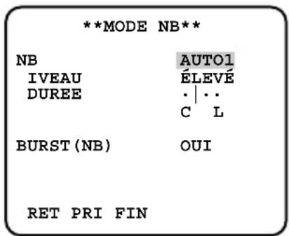 PANASONIC WVCL930 - Paramétrage du mode noir et blanc [MODE NB] - 3